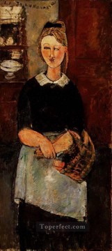 Amedeo Modigliani Painting - La bella ama de casa 1915 Amedeo Modigliani